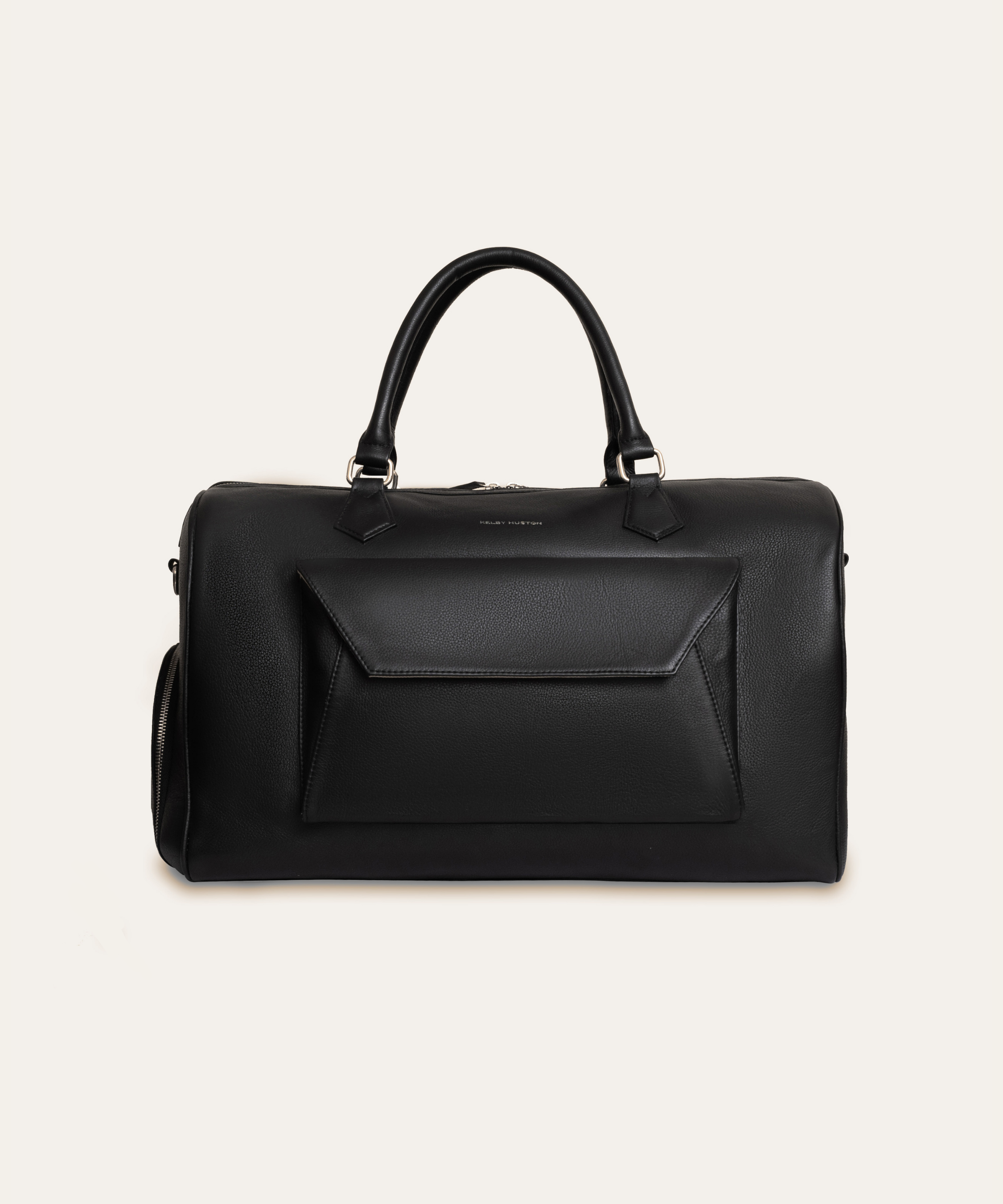 ショルダーバッグ・ポシェット ^LEATHERY^ Duffel leather shoulder bag BLACK LRBG5101BK AION DUFFLE BAG - BLACK