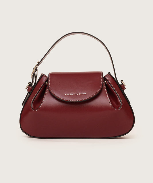 OLINA TOP HANDLE BAG - MAROON