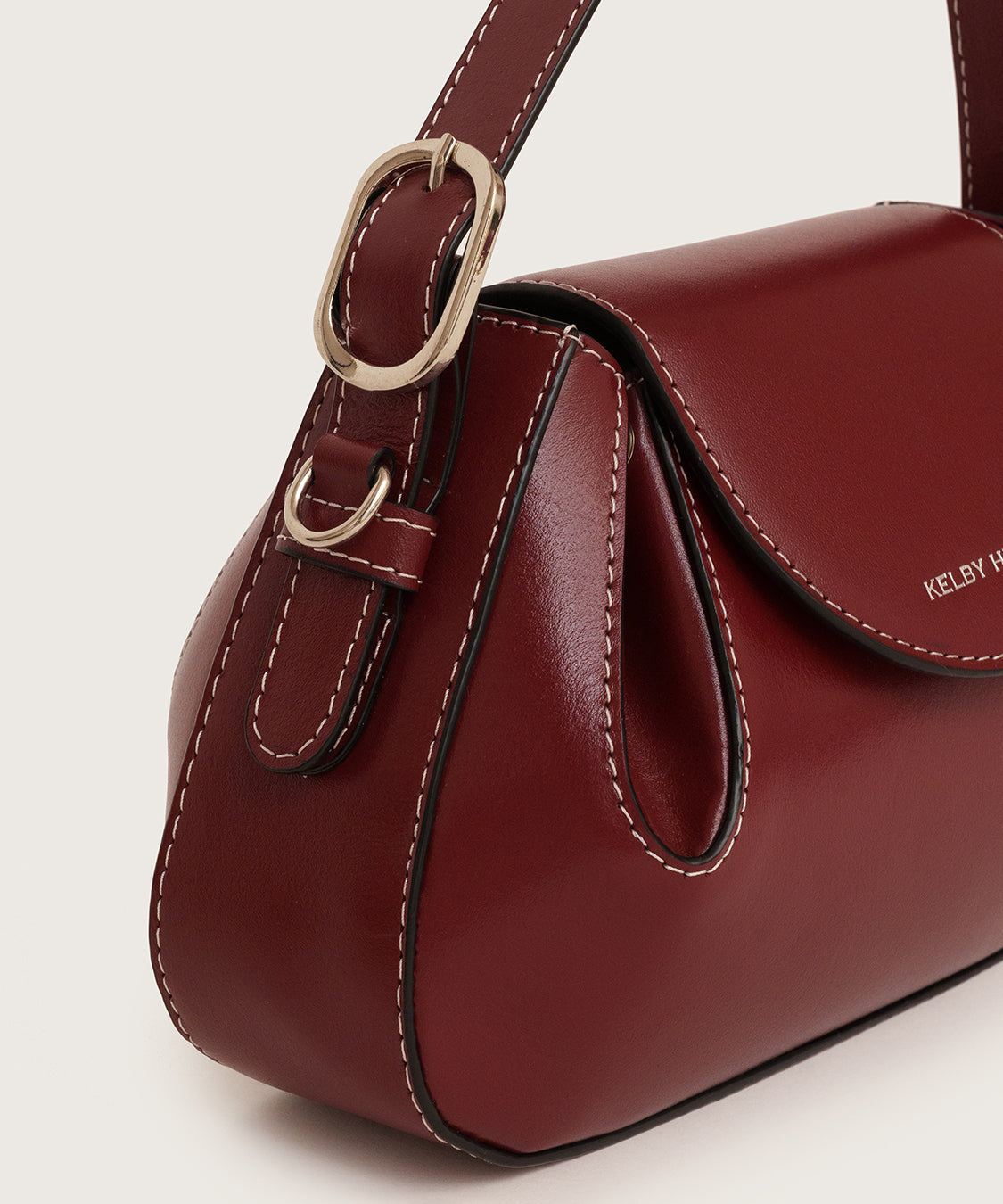 OLINA TOP HANDLE BAG - MAROON