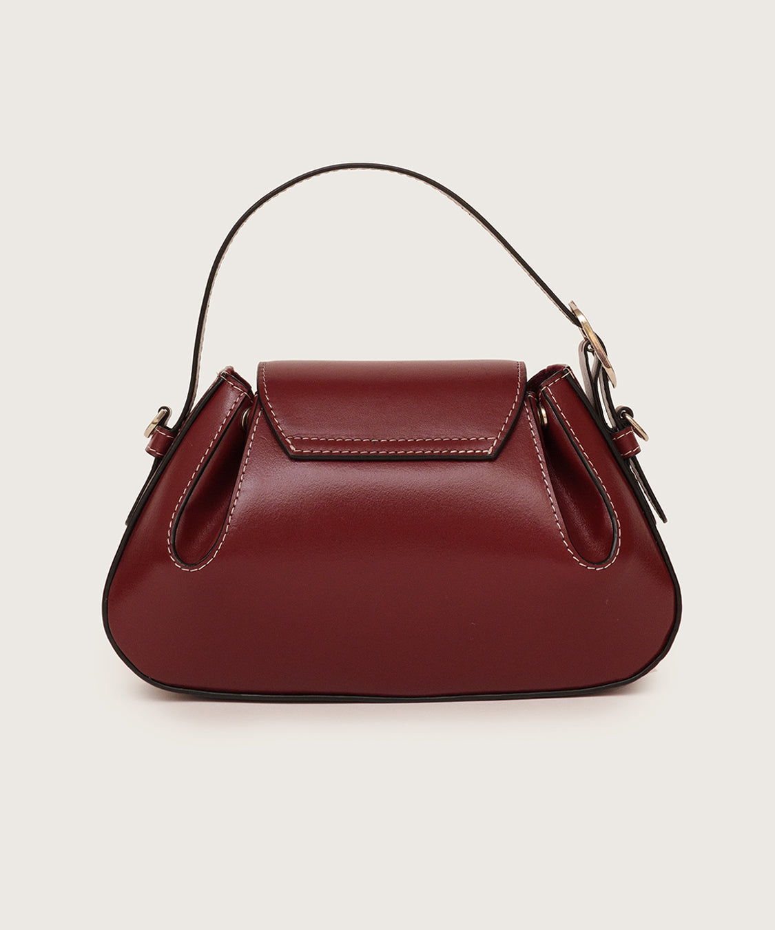 OLINA TOP HANDLE BAG - MAROON