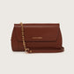 NEMY CLUTCH SLING BAG - BROWN