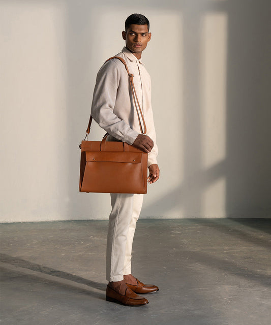 EDEN LAPTOP BAG - Tan